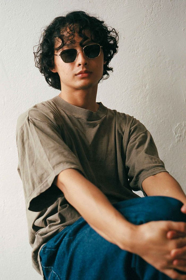 Otis / Gold Metal & Green Solid Lens - Shade Files